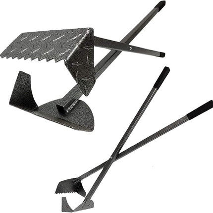ActiveDogs Dog Poop Scooper Heavy Duty - Best Ever Dog Pooper Scooper with Teeth - Powder Coated Welded Aluminum Metal & Solid Bolt Pet Waste Removal Shovel, USA Made