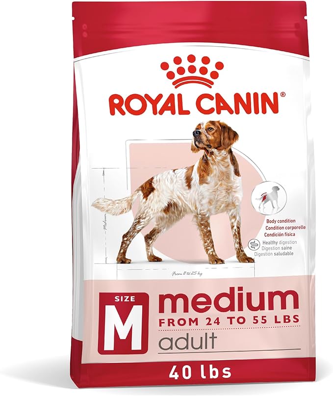Royal Canin Size Health Nutrition Medium Adult Dry Dog Food, 40 lb Bag