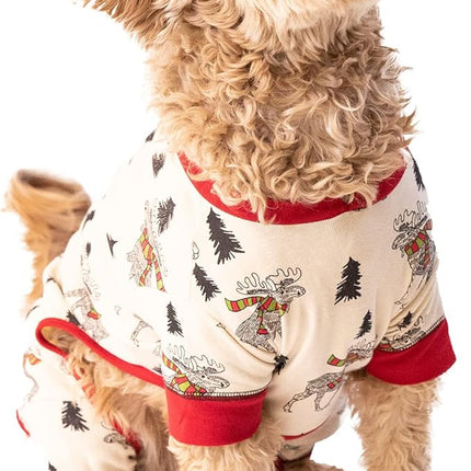 LazyOne Flapjacks, One-Piece Dog Sweater, Matching Family Pajamas for Dogs, Moosletoe, Holiday, Moose (X-Large)