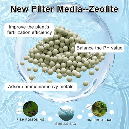 6 Pack Filter Cartridge Compatible with Whisper Bio-Bag Filters, Large Aquarium Filter Cartridges Compatible Replacement with Whisper Filters 20i,40i/IQ20,30,45,60/PF20,30,40,60 and ReptoFilter