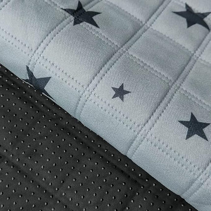 RIOUSSI Washable Pee Pads for Dogs, Reusable, Absorbent, Leakproof, Non Slip Pet Puppy Pads for Potty Training. Gray Stars, 18x24 Inch(6pack)