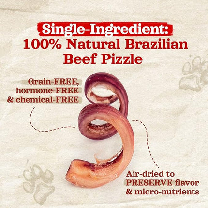 Natural Farm Odor-Free Curly Bully Sticks, (5-6 Inch, 5 Pack), Fully Digestible, 100% Beef Pizzle Chews, More Engagement & Fun, Grass-Fed, Non-GMO, Fully Digestible - Best for Small & Medium Chewers