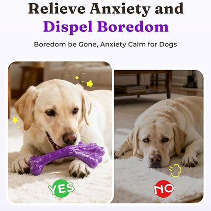 Aggressive Chewers Dog Chew Toys - 2 Pack Tough Dog Toys for Aggressive Chewers Large Breed, Indestructible Dogs Toy for Gift, Interactive to Keep Them Busy