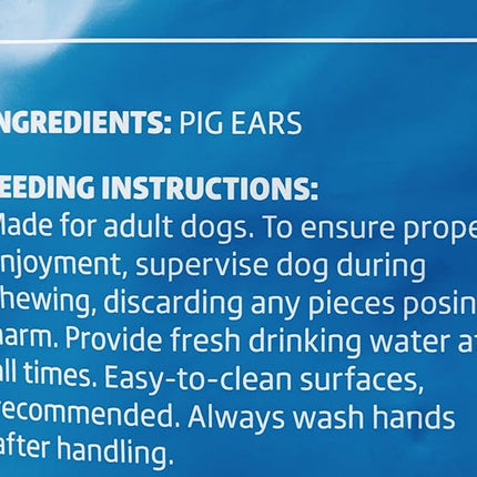 Amazon Brand - Wonder Bound Whole Pig Ears, Single Ingredient, Highly Digestible, Dog Treats for Puppy and Large/Medium Dogs, Pork, 18 count, 12.7 ounce (Pack of 1)