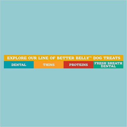 Better Belly Highly Digestible Rawhide Dental Chews, Treat Your Dog to a Chew with NO Artificial Colors or Flavors (Pack of 2)