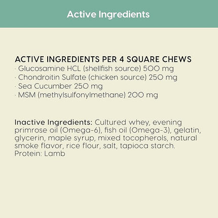 Ark Naturals Sea Mobility Joint Rescue Dog Treats, Lamb Flavor, Joint Supplement with Glucosamine & Chondroitin, 1 Pack