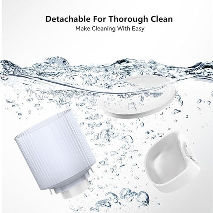 Automatic Cat Feeder: 4L Timed Cats Food Dispenser Programmable 1-6 Meal for Cat and Small Medium Dog- Auto Pet Feeder Dual Power Supply with Desiccant Bag& | Easy to Clean White