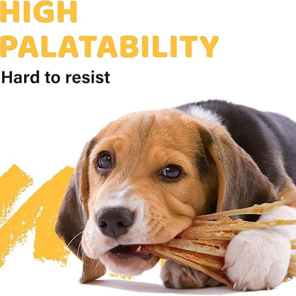 iPaw Turkey Tendon for Dogs 10 Packs/Box Bulk Pack, Ingredient Sourced from USA, Hypoallergenic, All Natural Human Grade Puppy Chew, Dog Treats for Signature Series, Rawhide Alternative