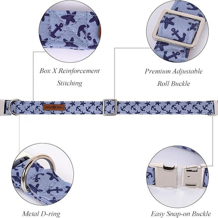 Lionet Paws Dog Collar with Bowtie, Summer Bowtie Collar for Dog,Adjustable Comfortable Dog Collar Gift for Puppy Small Medium Large Dog