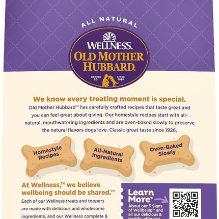 Old Mother Hubbard Wellness P-Nuttier Dog Biscuits, Natural, Training Treats, Peanut Butter Flavor, Mini Size, (20 Ounce Bag)