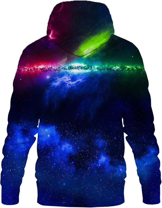 Yasswete Unisex Adults 3D Printed Fashion Hoodies for Men Women Pullover Novelty Sweatshirts with Big Pockets