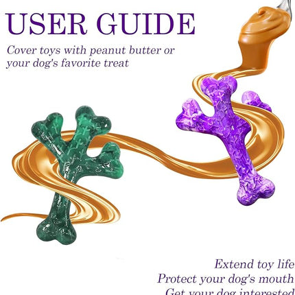 Dog Toys for Aggressive Chewers: Dog Chew Toys 6 Pack Beef Flavored Indestructible Toy, Easy to Use & Clean, Tough Nylon Chew Bone for 20-70 lbs Medium and Large Dogs