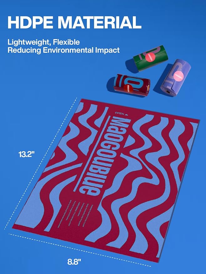 Poop Bags for Dogs Jasmine Scented Dog Poop Bags Rolls Leak Proof Extra Thick Waste Bag Refill Rolls 180 Counts