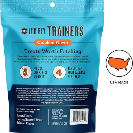BIXBI Liberty Trainers, Chicken (6 oz, 1 Pouch) - Small Training Treats for Dogs - Low Calorie and Grain Free Dog Treats, Flavorful Pocket Size Healthy and All Natural Dog Treats (Pack of 2)