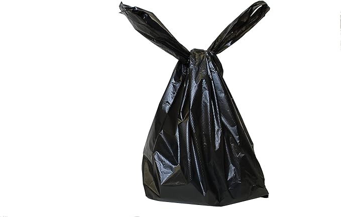 Easy Open & Easy tie-Handle 15" Long, Strong Leak-Proof Poop Bags, Dog Waste Bags, Made in USA (not on Rolls)