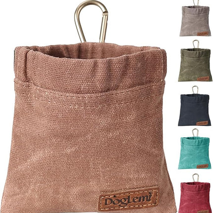 ETIAL Dog Treat Pouch,Portable Puppy Dog Training Treat Bag,Hand Free Dog Walking Bag,Auto Closing Pet Feed Snack Reward Pocket,Dog Food Dispenser for Pet Puppy Travel or Outdoor Use