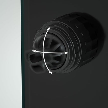 Landen 45P 15 Gallon Ultra Clear All Glass Rimless Low Iron Aquarium Tank with Rear Filtration Chamber(Return Pump Included)for Salt and Fresh Water.17.7''Wx17.7''Dx15.8''H in(45x45x40cm)6mm Thickness