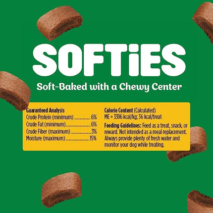 Blue Dog Bakery Natural Dog Treats, Softies, Peanut Butter Flavor, 16.2oz Bag, 6 Bags