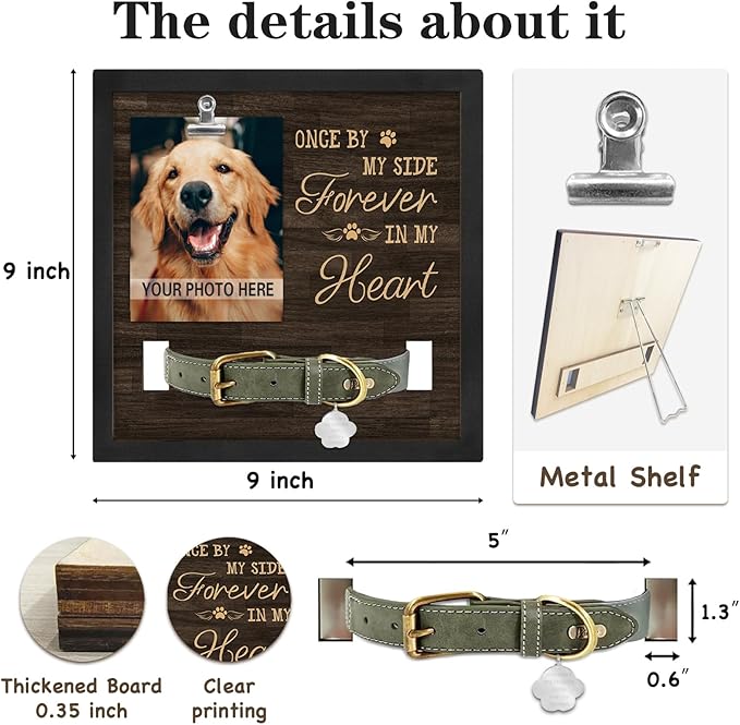 Dog Memorial Gifts for Loss of Pet, Pet Loss Sympathy Gifts, in Memory of Dog Passing Away, Forever in My Heart