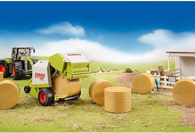 Bruder 02344 Accessories - Set of 4 Round Hay Bales Brown
