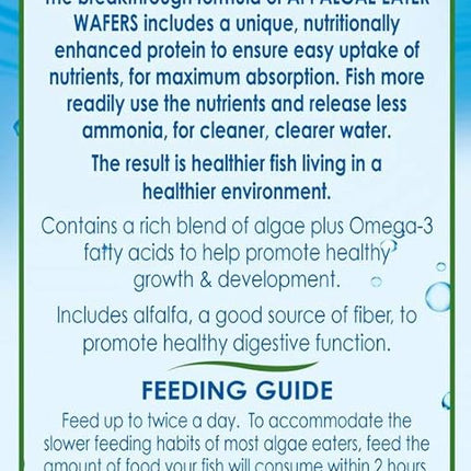 API ALGAE EATER WAFERS Algae Wafer Fish Food 6.4-Ounce Container