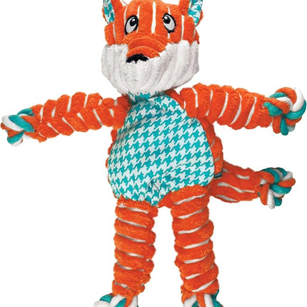 KONG Floppy Knots - Knotted Rope Dog Toy Entices Play - Tug Toy Satisfies Natural Instincts - Dog Supplies with Floppy Design & Minimal Stuffing - Fox, for Medium/Large Dogs