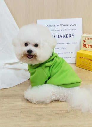 QWINEE Alien Dog Hoodie Dog Warm Jacket Coat Puppy Sweatshirt Christmas Halloween Dog Costume Cosplay Winter Dog Clothes Pet Apparel for Small Medium Dogs Cats Kitten Solid Green XXL