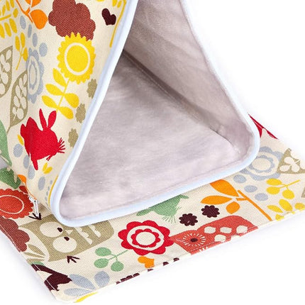 Bird Nest Snuggle Hut,Parrot Habitat Cave Hanging Tent for Small Medium Parrots Budgies Eclectus Parakeet Cockatiels Lovebird African Grey (Yellow Owl, M)