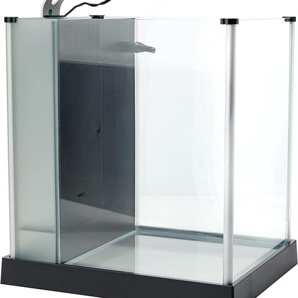 Fluval SPEC Freshwater Aquarium Kit, Aquarium with LED Lighting and 3-Stage Filtration, 2.6 Gallon, Black, Large Breeds