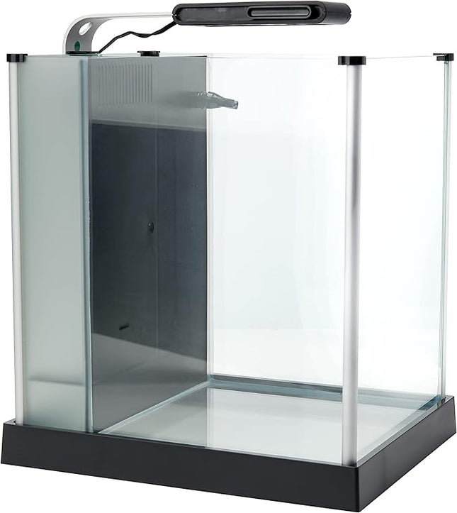 Fluval SPEC Freshwater Aquarium Kit, Aquarium with LED Lighting and 3-Stage Filtration, 2.6 Gallon, Black, Large Breeds