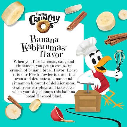 Fromm Crunchy Os Banana Kablammas Dog Treats - Premium Crunchy Dog Treats - Banana Recipe - 6 oz