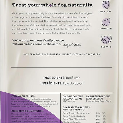 Crumps' Naturals Beef Liver Bites For Pets, 2.3-Ounce