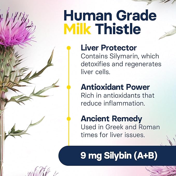 Liver Health Supplement for Small Dogs - Milk Thistle for Dogs Liver Support with S-Adenosylmethionine (Same) & Silybin - 30 Tablets