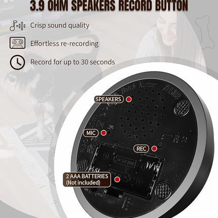 6 Pcs Dog Buttons for Communication Pet Training Buzzer, 30 Second Voice Recording Button, Dog Talking Button Set with 6 Color Anti-Slip Mat and 48 Scene Stickers