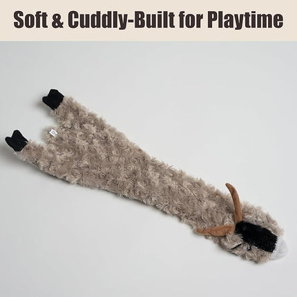 SPOT Skinneeez Crinklers Goat - Stuffing-Free Dog Toy with Crinkle & Squeaker Sounds, Durable for Moderate Chewers, Tug Toy for Small Dogs & Puppies, 14in