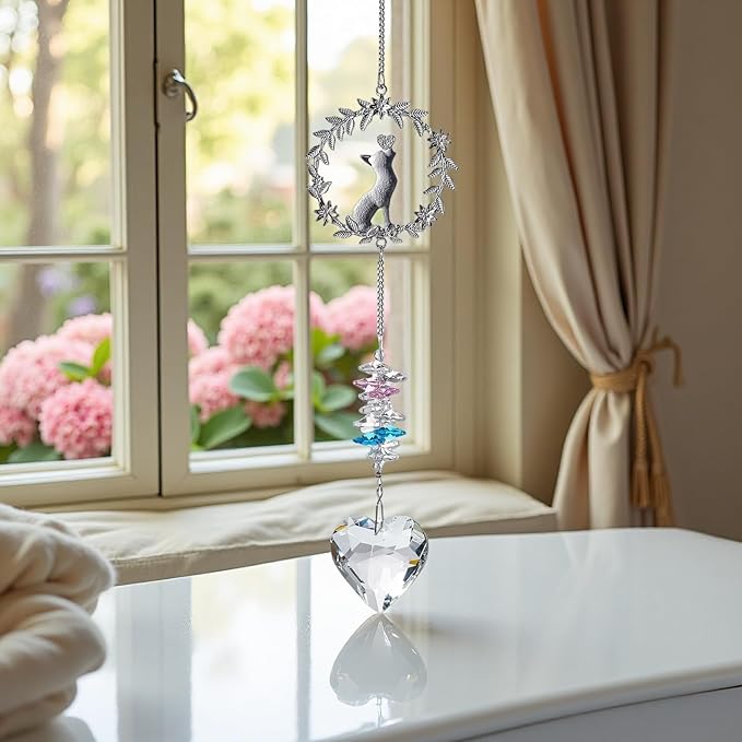 Pet Memorial Suncatcher,Dog Memorial Gifts for Loss of Dog,Cats Remembrance,Pet Loss Sympathy Gift,Bereavement Gifts(Cat)