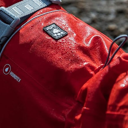 Hurtta Monsoon Coat ECO, Dog Raincoat, Rosehip, 35 in