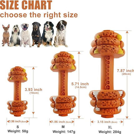 Dog Chew Toys for Aggressive Chewers,Food Grade Non-Toxic Dental Pet Toy,Tough Durable Indestructible Dog Toys for Medium Large Dogs.Orange