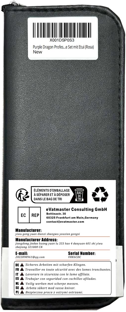 Purple Dragon Professional 7.0 inch 4PCS Pet Grooming Scissors Kit Japan Premium Steel Straight & Curved & Thinning Blade Dog Hair Cutting Shears Set with Case