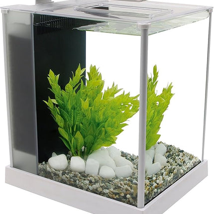 Fluval SPEC III Aquarium Kit, Aquarium with LED Lighting and 3-Stage Filtration System, 2.6 Gallon, White, 10517A1