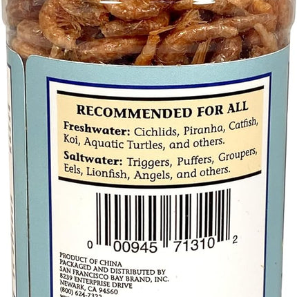 San Francisco Bay Brand Freeze Dried Krill Fish Food - All-Natural, Sustainably Harvested, High Protein Dried Shrimp for Freshwater and Saltwater Carnivores, Koi, Cichlids, Turtles - 1 oz (28g)