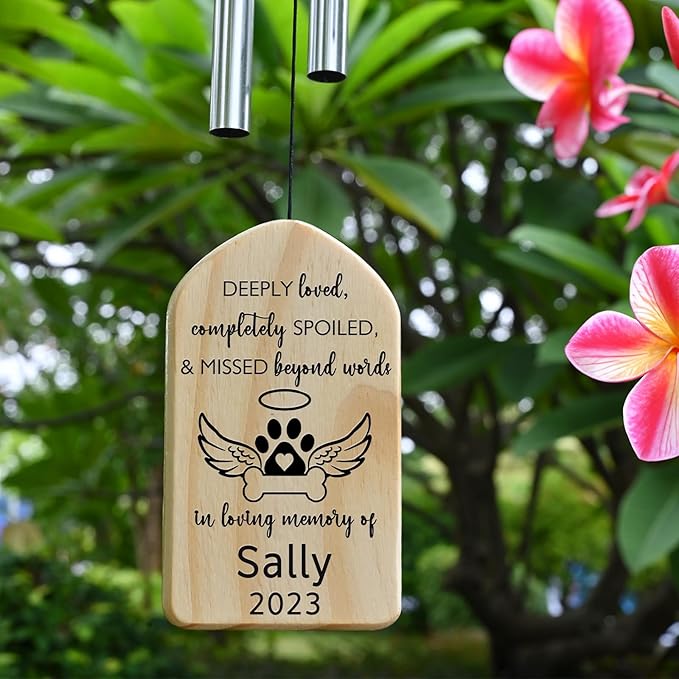 Pet Memorial Gifts, Pet Memorial Wind Chimes, Pet Loss Gifts, Loss of Pet Sympathy Gift, Bereavement Gifts for Loss of Pet, Pet Remembrance Gift, in Memory of Pet Gift