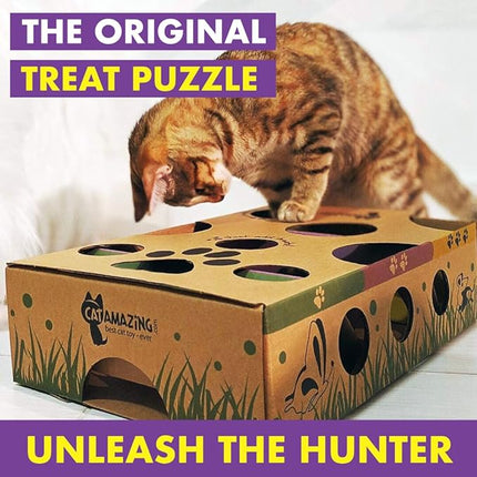 Cat Amazing - Best Cat Toy Ever! Interactive Treat Maze & Puzzle Feeder for Cats