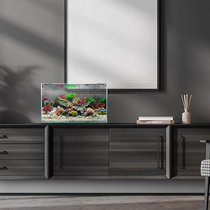 UNS Ultra Clear Rimless Tank - 20.5GAL | 77.7L - 23.62x14.17x14.17 | 60x36x36 CM, 6mm Glass Thickness, Leveling Mat Included - Low Iron, High Clarity Fish Tank w/ 45° Mitered Edge - [60U]