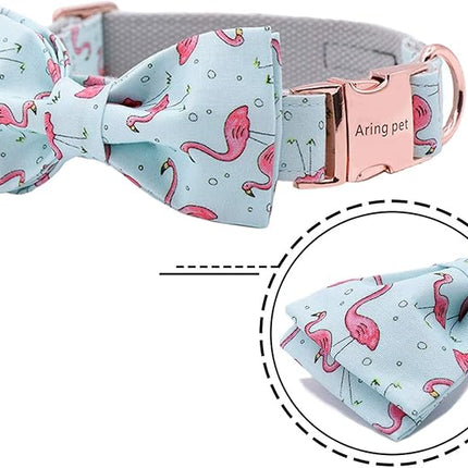 ARING PET Bowtie Dog Collar Adjustable Collars with Bow Tie for Dogs Small Medium Large