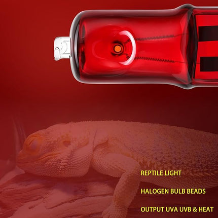 6 Pack G9 Infrared Heat Lamp Bulbs - Dimmable Night Red UVA Reptile Heat Lamp, 2 Pin Base Mini Reptile Light Bulb Replacement (50 Watt)