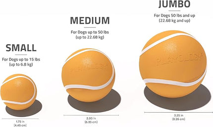 Playology Dog Toys | Squeaky Chew Ball - Bouncy Durable Floating Fetch Ball for Dogs | Jumbo Cheddar Cheese Scented Toy - Easy to Clean and Made from Non Toxic Materials