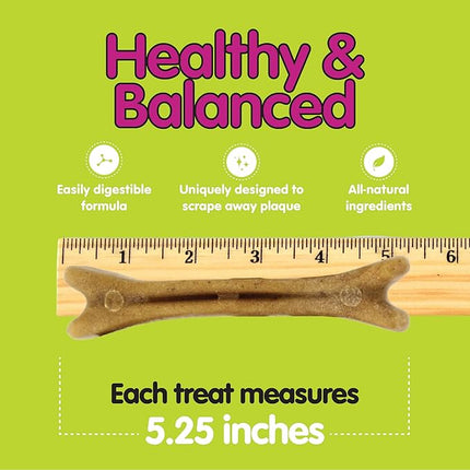 Fido - Belly Bones for Dogs, 4 Yogurt Flavor Large Dog Dental Treats (Made in USA) - 4 Count Dog Treats for Large Dogs - Plaque and Tartar Control for Fresh Breath, Digestive Health Support