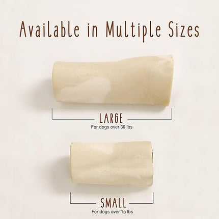 Cadet Stuffed Shin Bone, Long-Lasting Dog Chew Bones for Aggressive Chewers, High Protein Filled Bone Dental Chew for Dogs, Bacon & Cheese Flavor Filling, 3-4" for Small Dogs