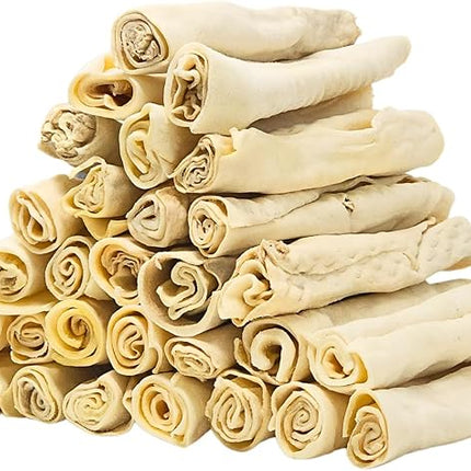 hotspot pets 8-9 Inch Large Rawhide Dog Chew Bones - Made from Grass Fed Cows - Great for Dental & Oral Care for Aggressive Chewers Large Dogs